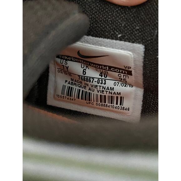 Nike KD 8 Easy Euro Light Grey Orange Lace-Up Basketball Shoes Youth Size 7 - Picture 7 of 7